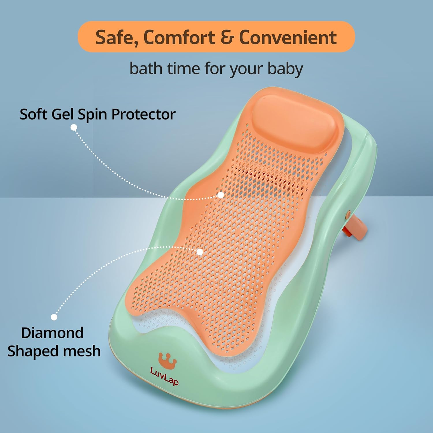 Baby Bath Support Seat – নিরাপদ ও আরামদায়ক শিশু গোসলের সাপোর্ট সিট thumbnail 8