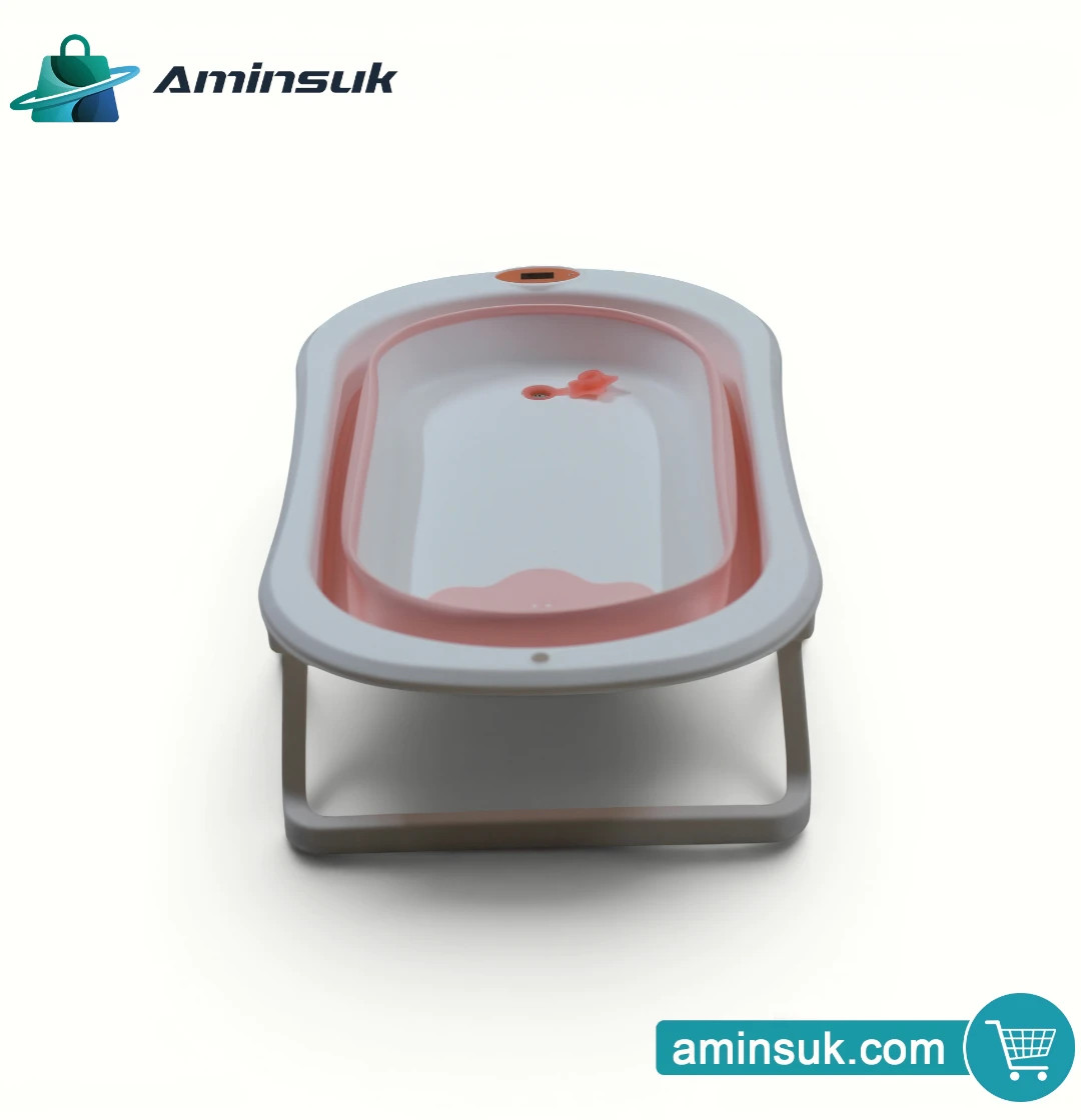 Foldable Baby Bath Tub for Babies & Infants – Portable Baby Bathtub with Stand thumbnail 5