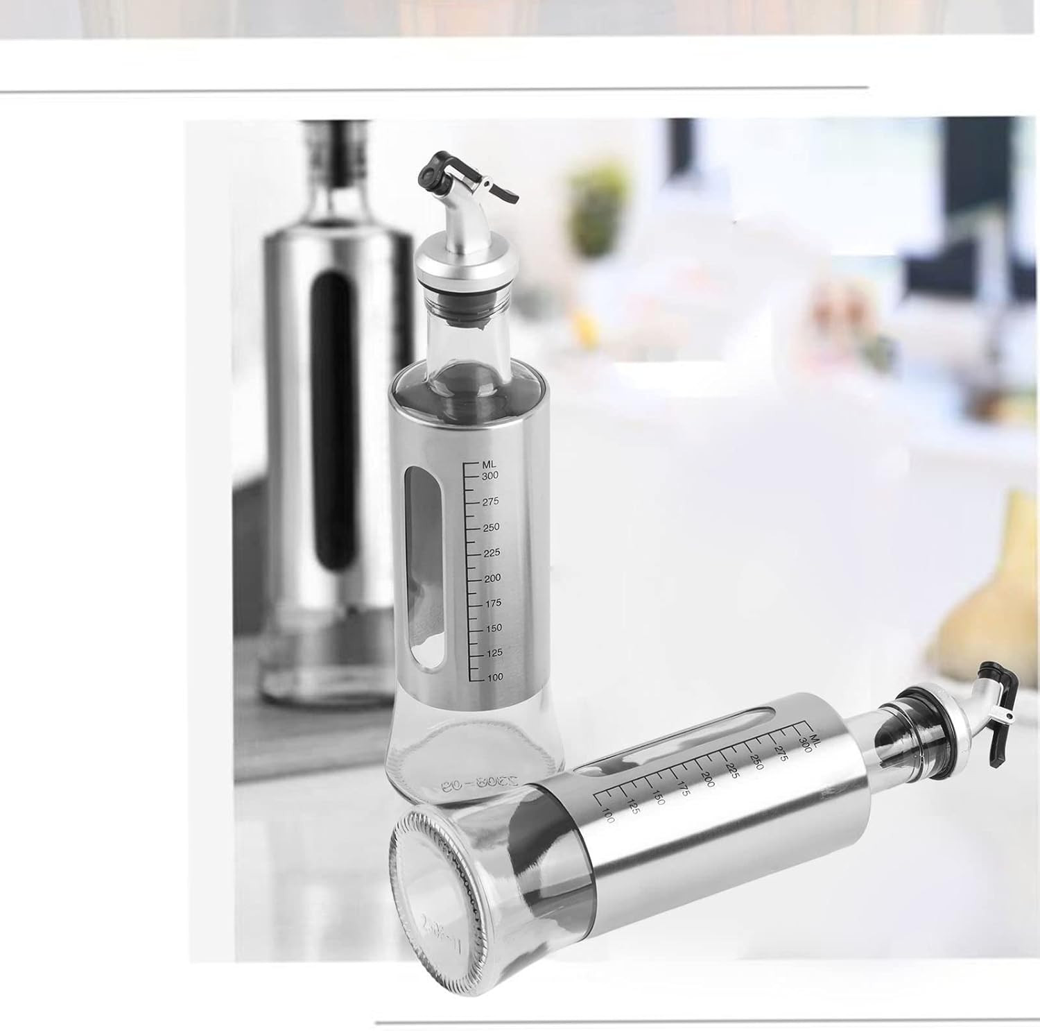 Stainless Steel Oil Dispenser Bottle thumbnail 6