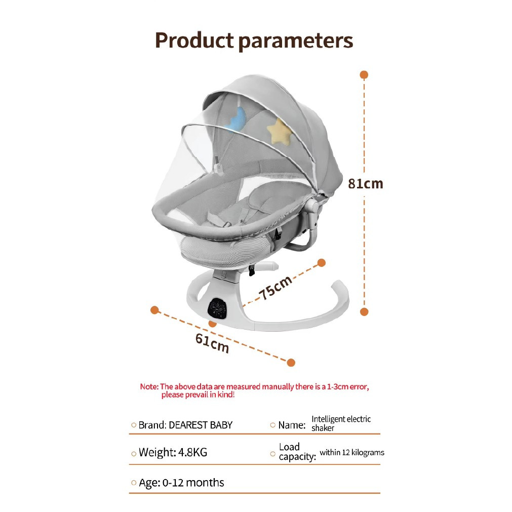 SmartSooth Electric Baby Swing Cradle thumbnail 8