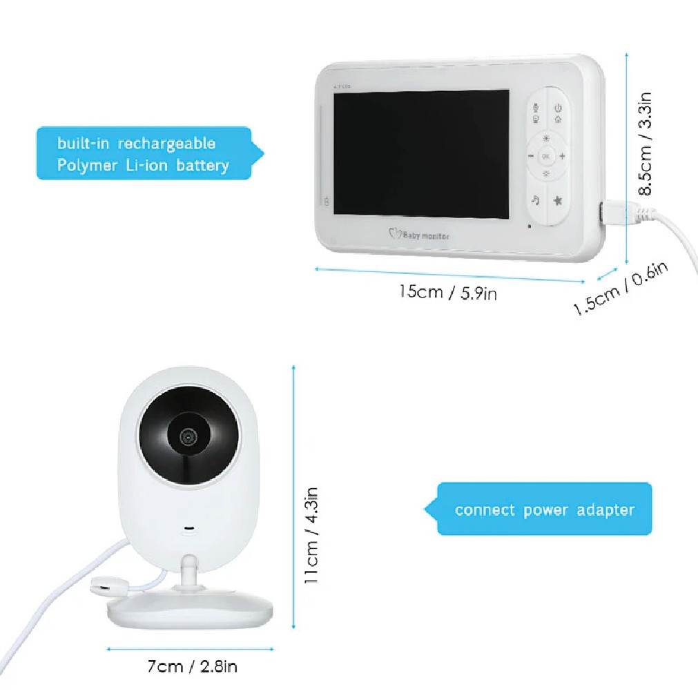 Baby Monitor 4.3 Inch HD Wireless Camera – Smart & Secure Parenting Solution in Bangladesh