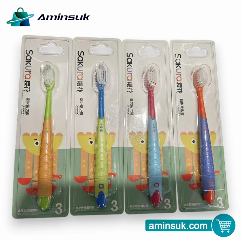 4 pcs Kids Soft Bristle Toothbrush
