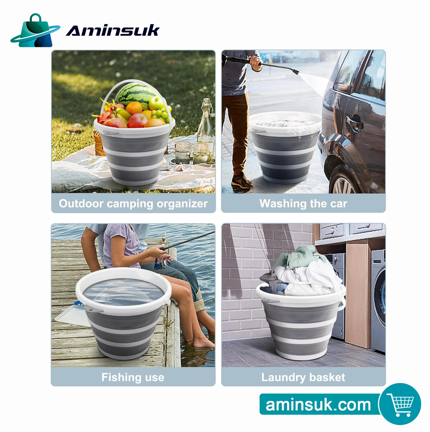 Foldable Collapsible Bucket