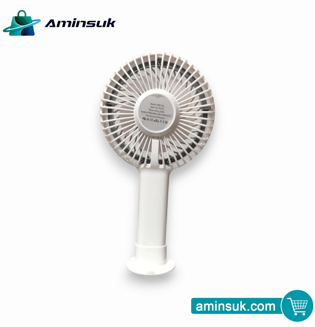 Rechargeable Mini Fan | Portable Table & Hand Fan | USB Charging Mini Fan thumbnail 3
