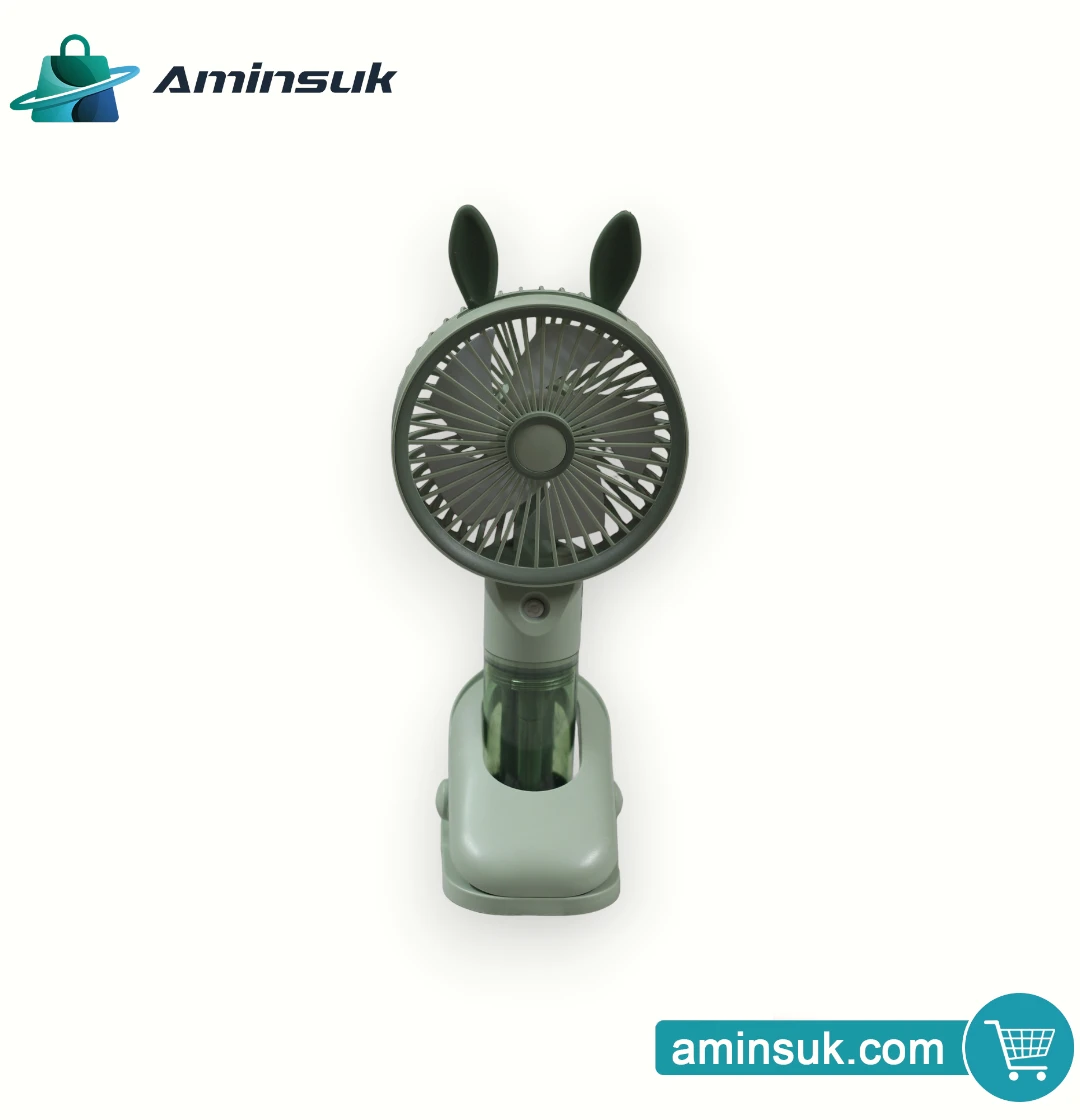 Bunny Ear Portable Mini Fan with Water Mist Spray thumbnail 13