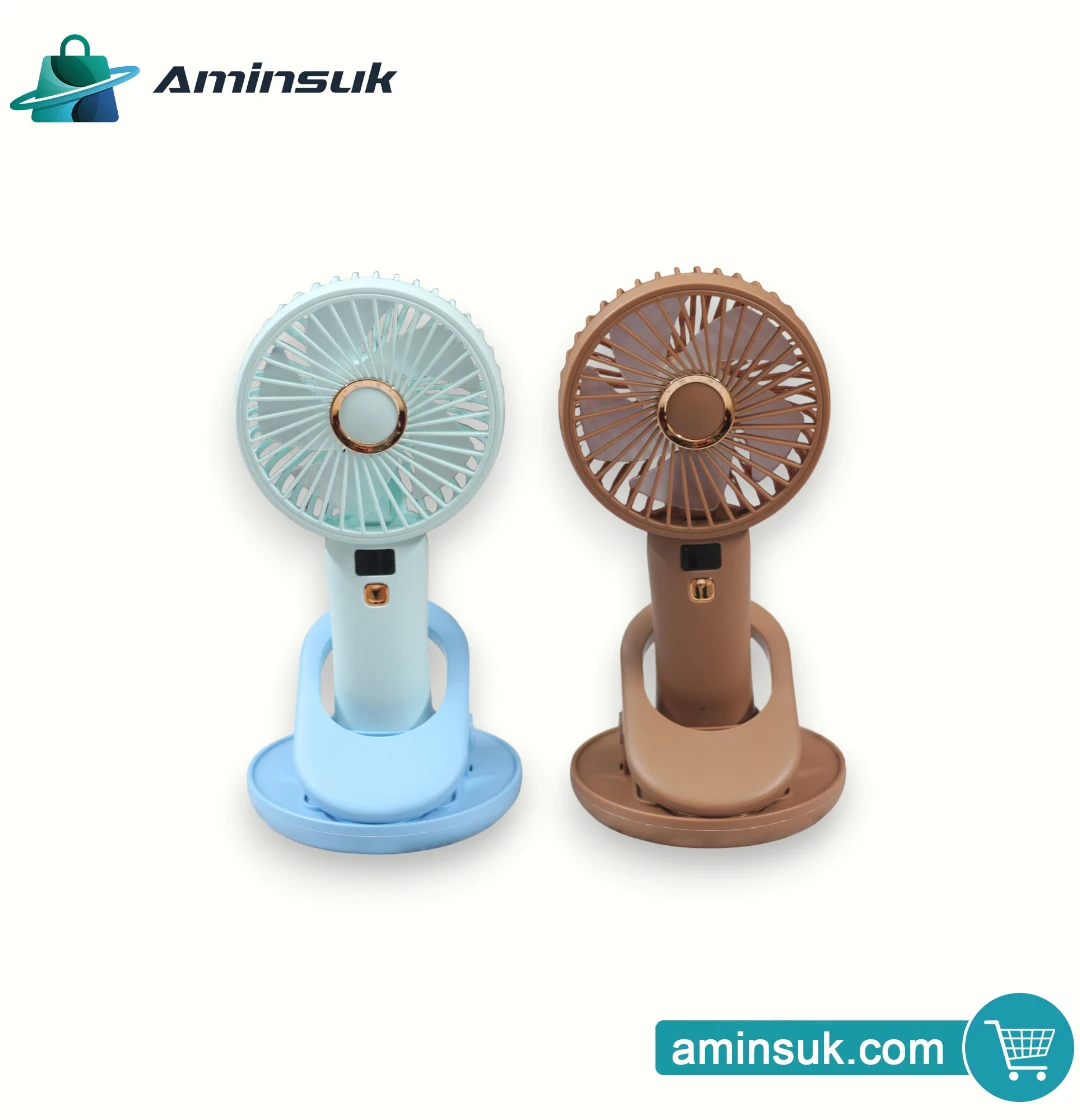 Portable Rechargeable Mini Fan | Handheld & Desk Fan thumbnail 4