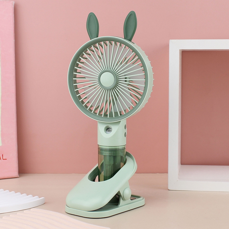 Bunny Ear Portable Mini Fan with Water Mist Spray thumbnail 12