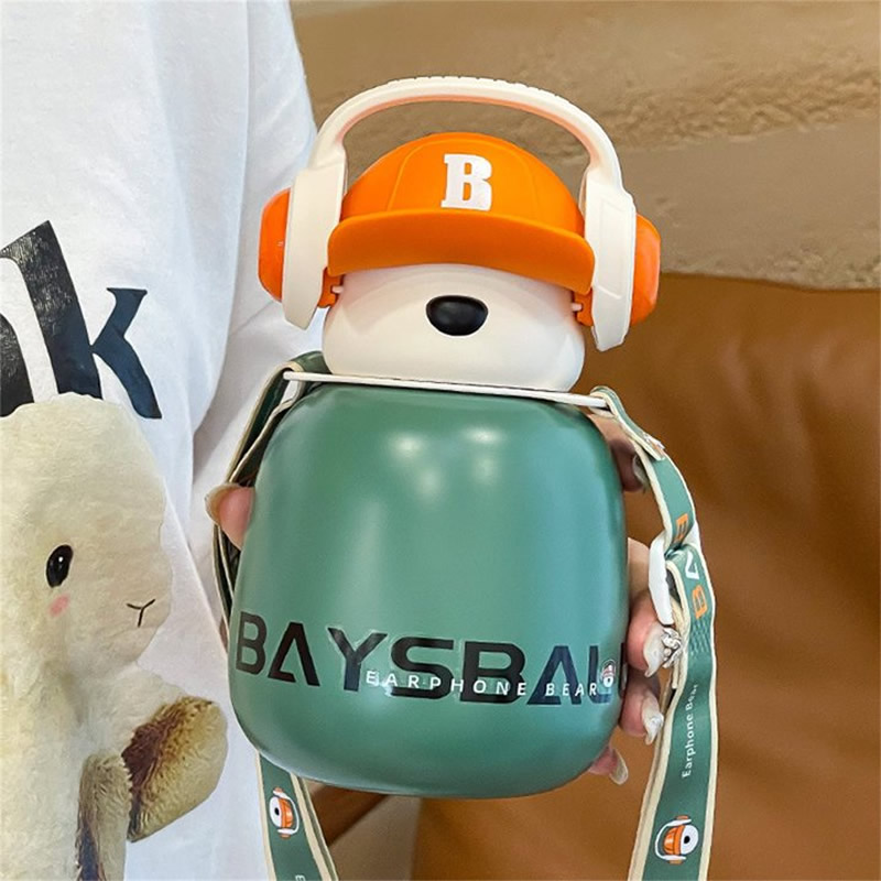 Cute Bear Kids Thermos Bottle | 316 Stainless Steel Insulated Water Bottle thumbnail 7
