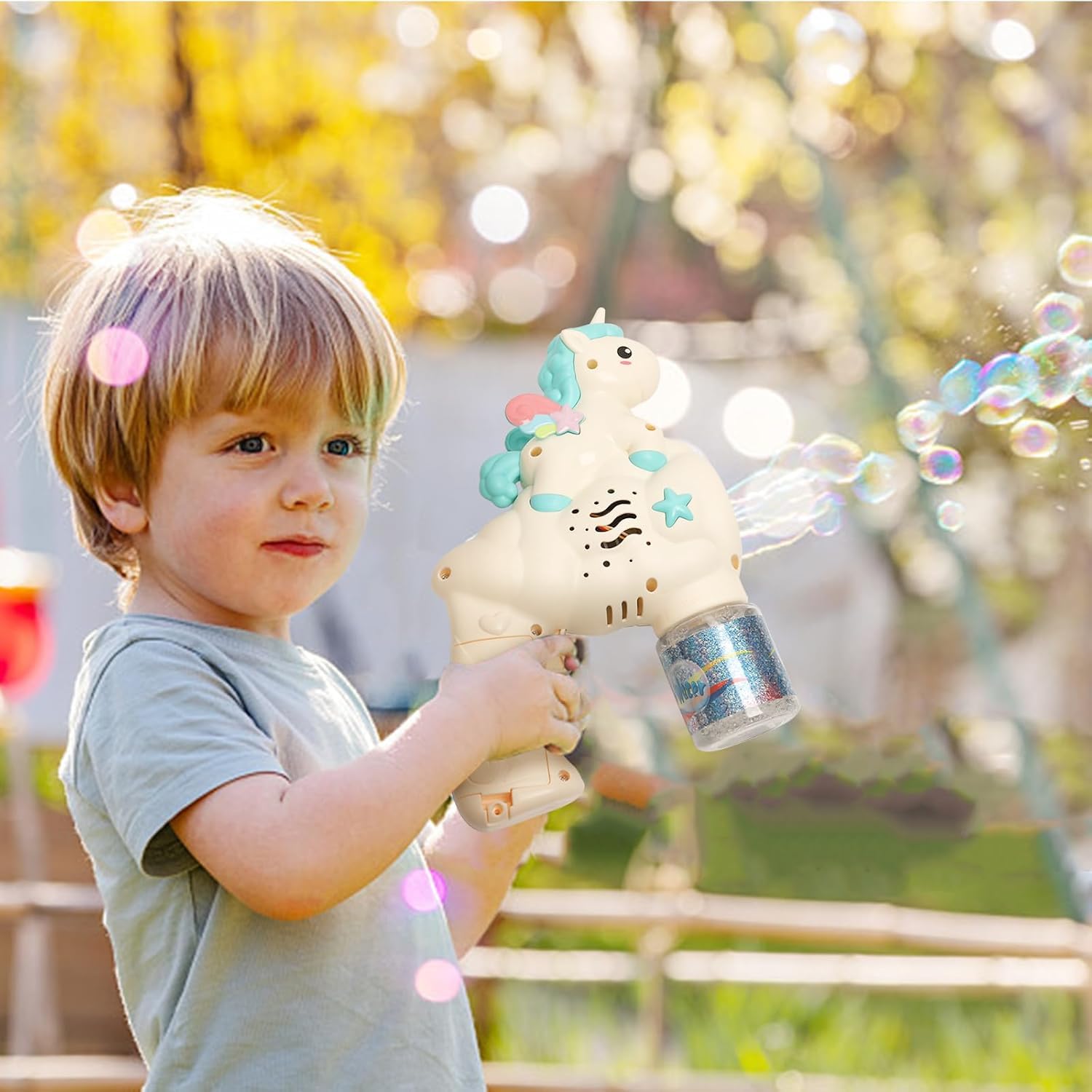Unicorn Bubble Gun Machine for Kids – Automatic Light & Music Bubble Toy thumbnail 6