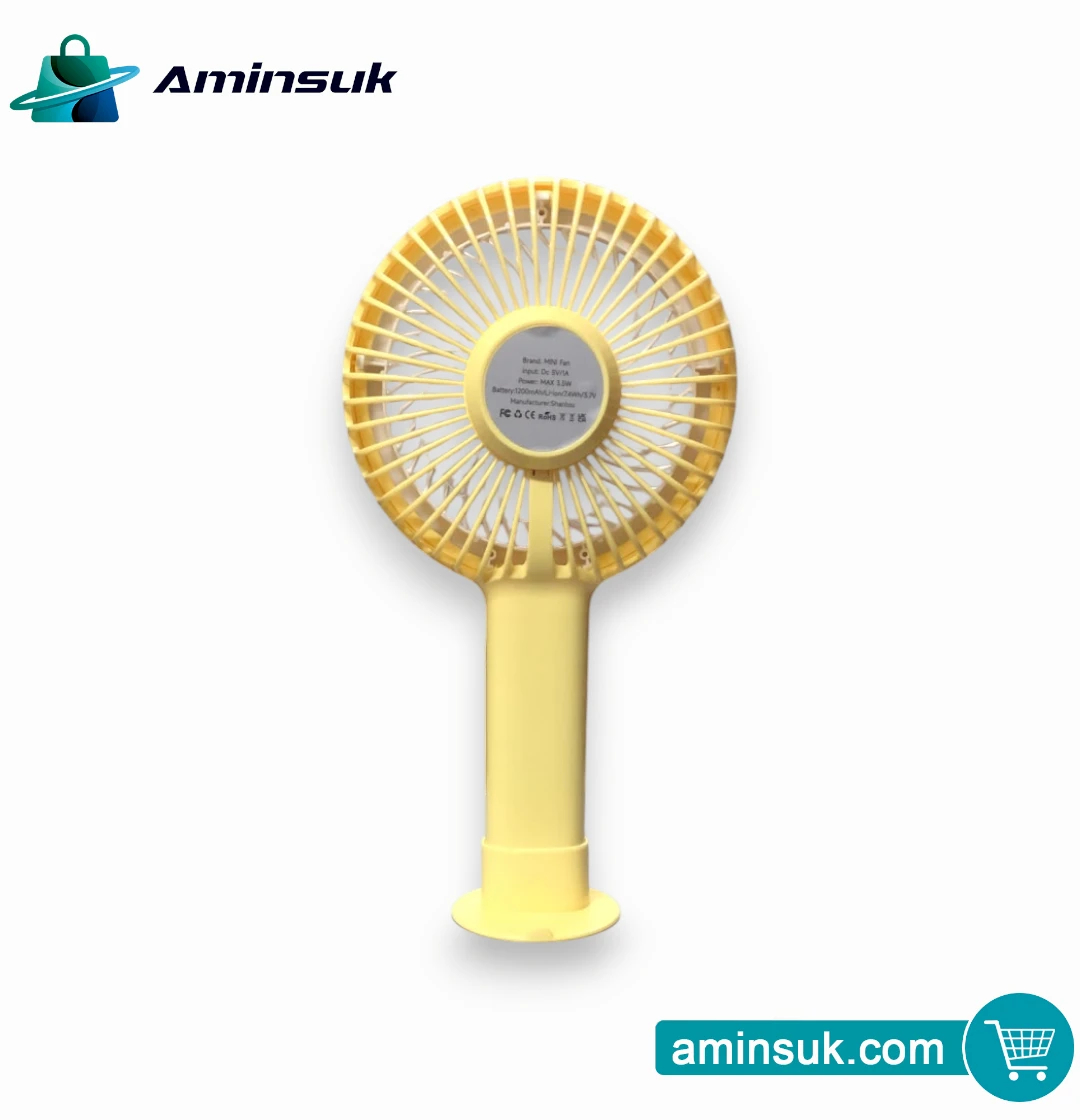 Rechargeable Mini Fan | Portable Table & Hand Fan | USB Charging Mini Fan thumbnail 6