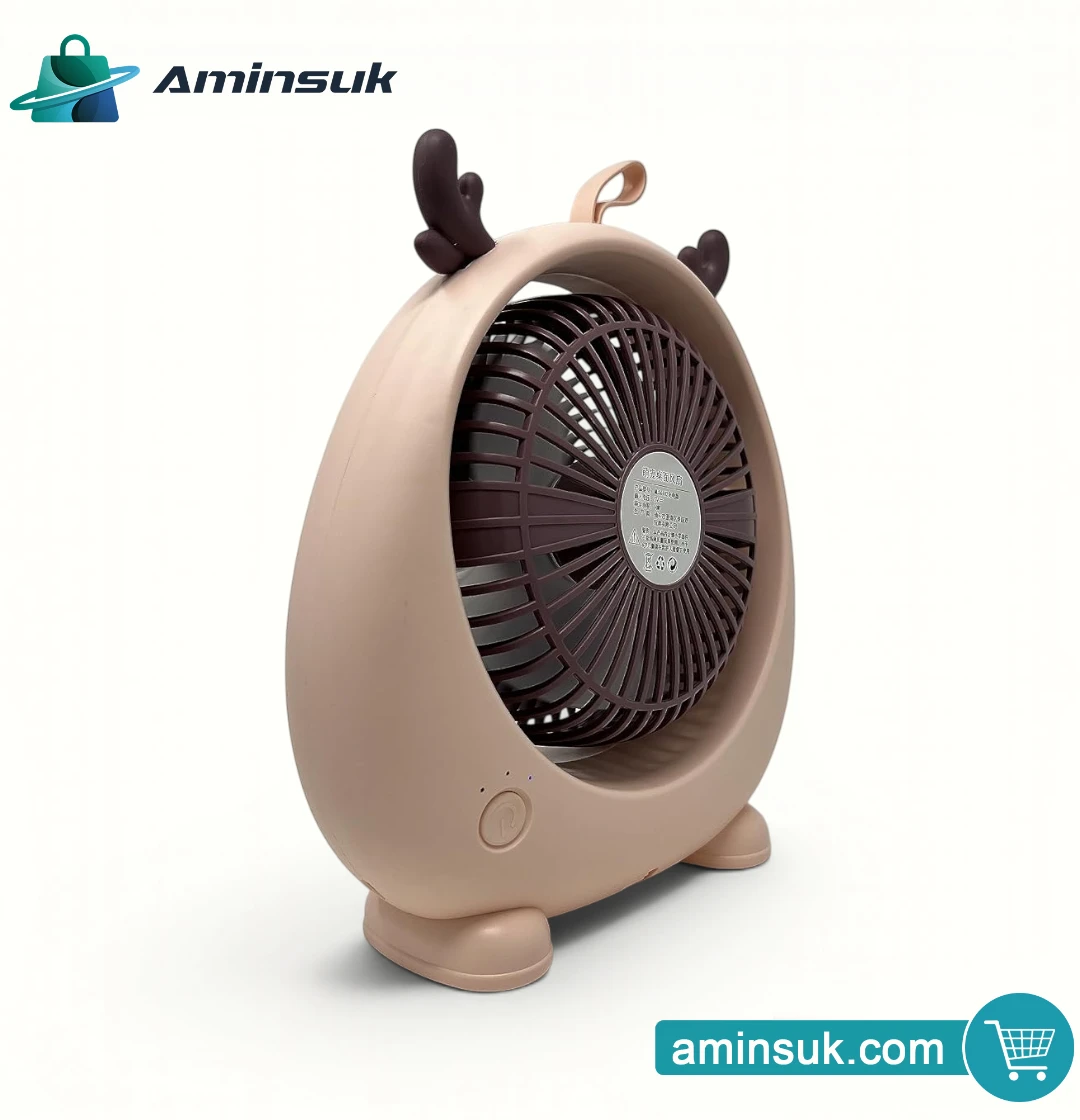 Cute Mini Portable Desk Fan – USB Rechargeable Personal Cooling Fan thumbnail 8