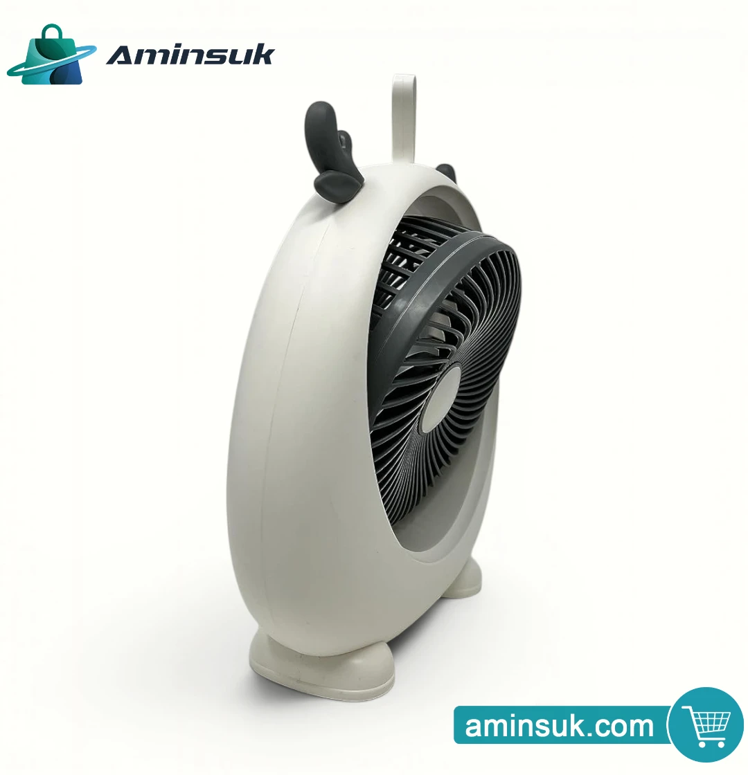 Cute Mini Portable Desk Fan – USB Rechargeable Personal Cooling Fan thumbnail 2