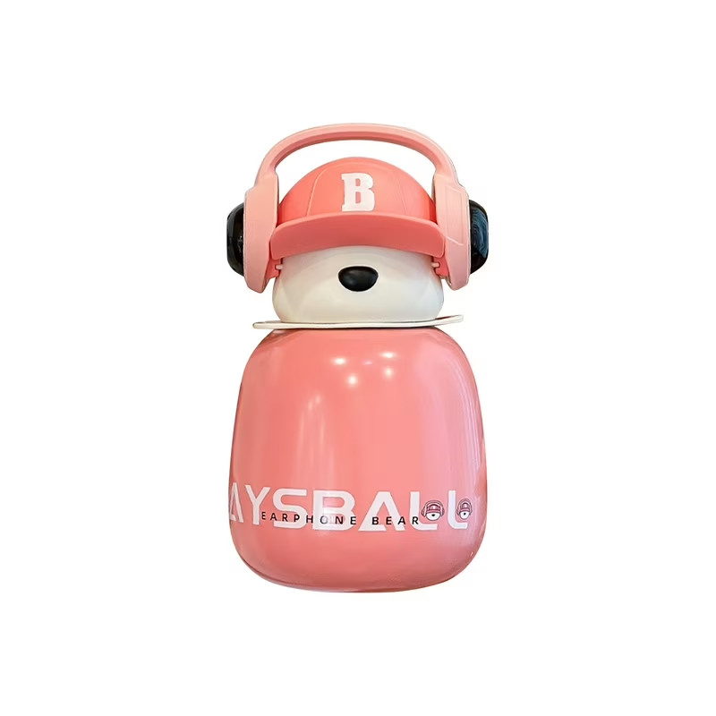 Cute Bear Kids Thermos Bottle | 316 Stainless Steel Insulated Water Bottle thumbnail 4