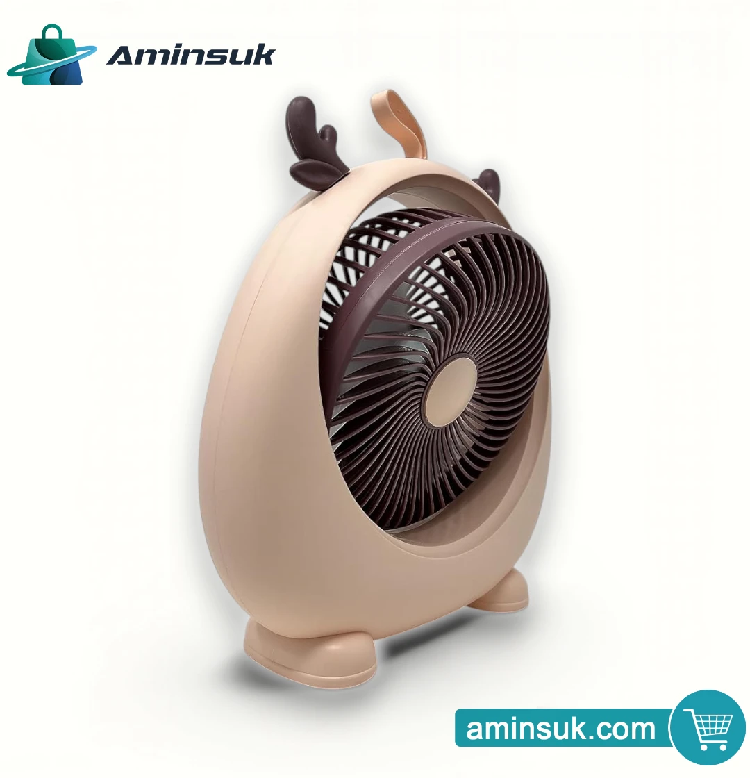 Cute Mini Portable Desk Fan – USB Rechargeable Personal Cooling Fan thumbnail 7