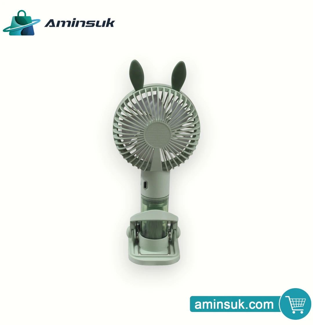 Bunny Ear Portable Mini Fan with Water Mist Spray thumbnail 14
