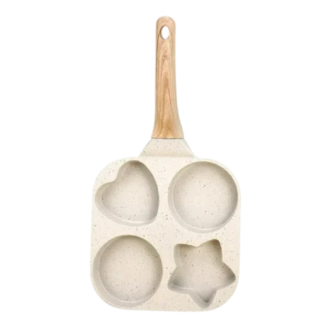 4 cup non stick aluminum egg frying pan multi shape breakfast skillet