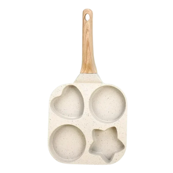 4 cup non stick aluminum egg frying pan multi shape breakfast skillet