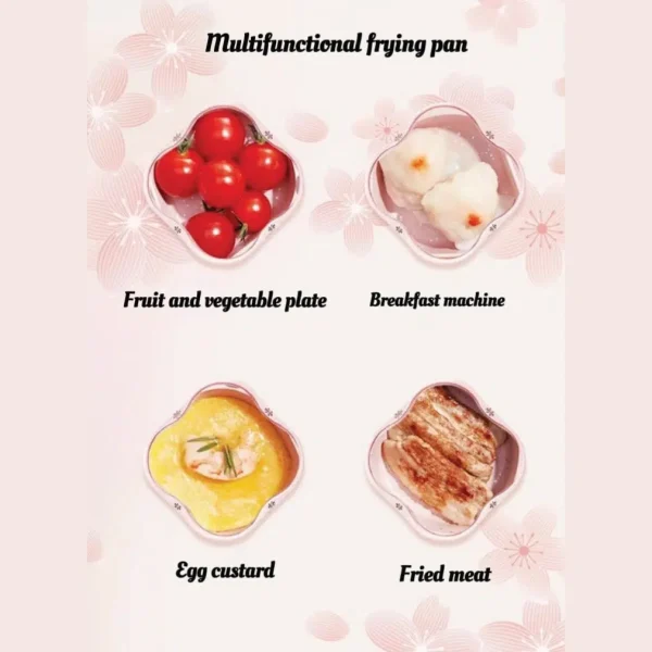 5 Hole Peach Flower Breakfast Pan