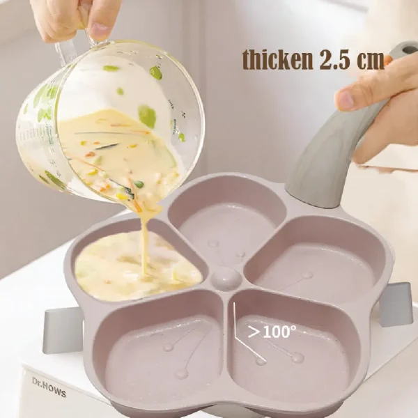 5 ring non-stick fast cooking pan