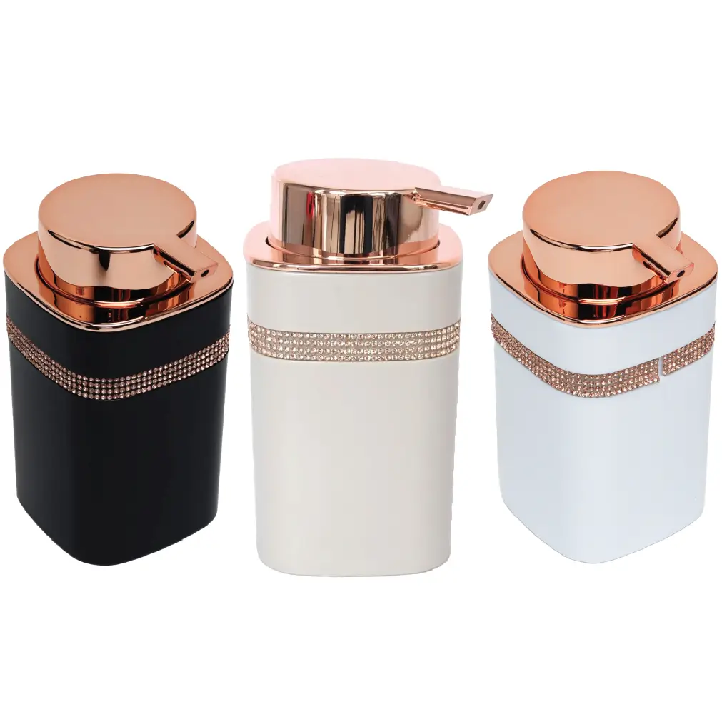 Luxury unbreakable soap and shampoo dispenser by Aminsuk