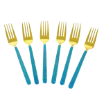 Aminsuk Royal Azure Gold Dinner Fork Set