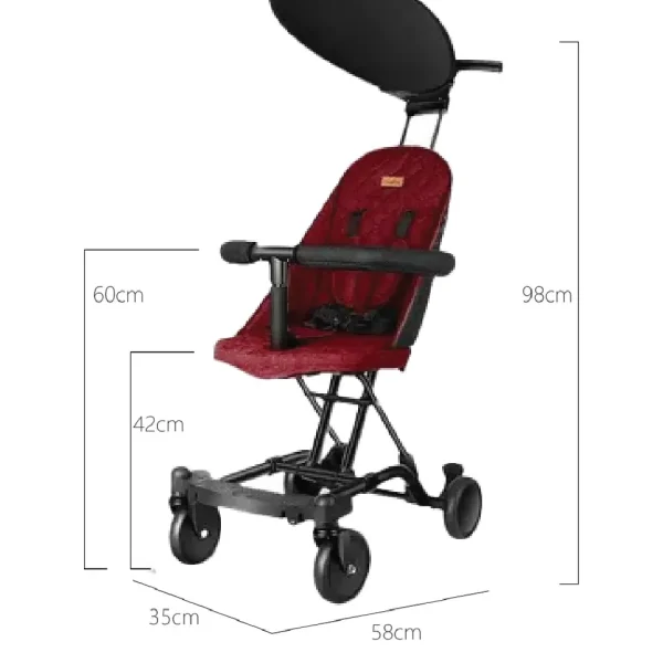 Travel-friendly baby pram foldable by Aminsuk