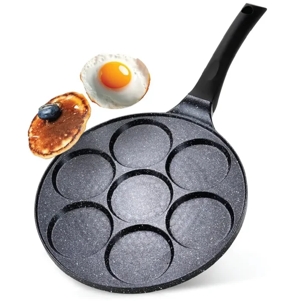 Aminsuk 7-hole smart non-stick breakfast cooking pan