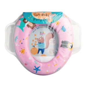 Baby potty seat with splash guard