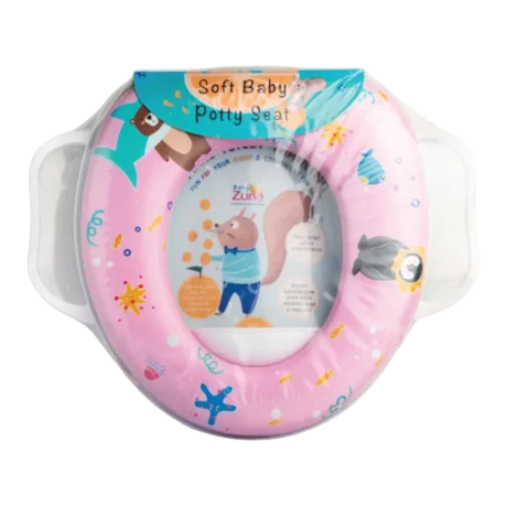 Baby potty seat with splash guard