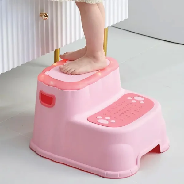 Kids multipurpose step stool for growing toddlers – strong safe design | Aminsuk