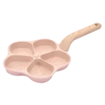 Peach Flower 5-Hole Non-Stick Egg Frying Pan by Aminsuk