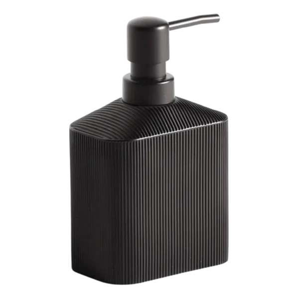 ibbed pink and black liquid soap dispenser by Aminsuk