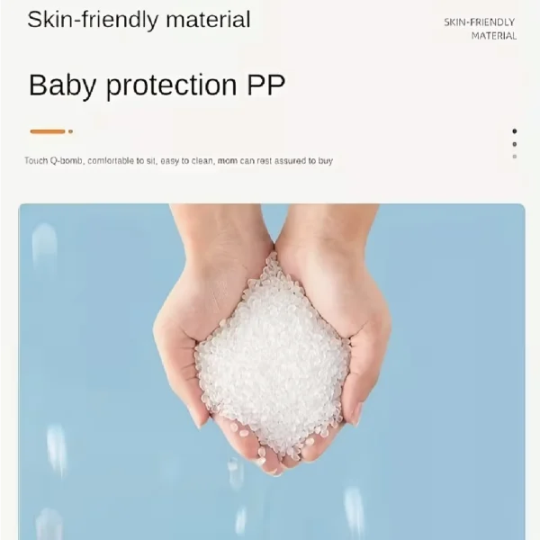 Soft baby potty seat with safety handles for toddlers