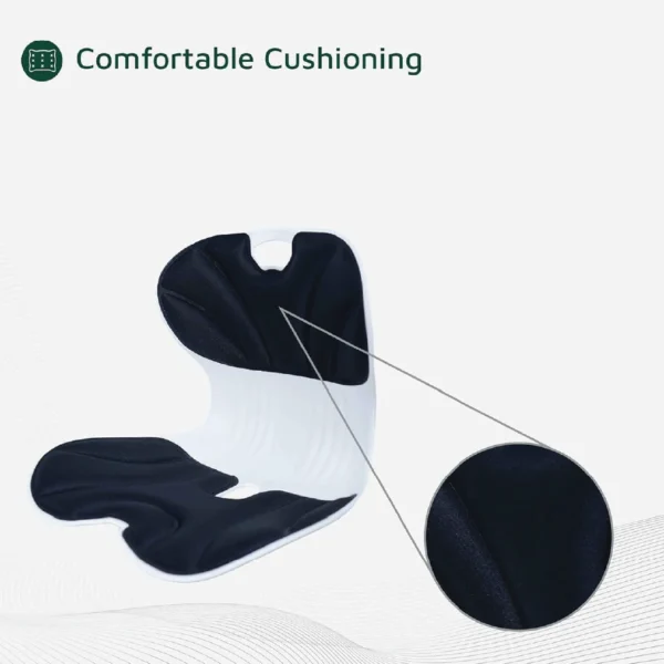 portable ergonomic back support cushion